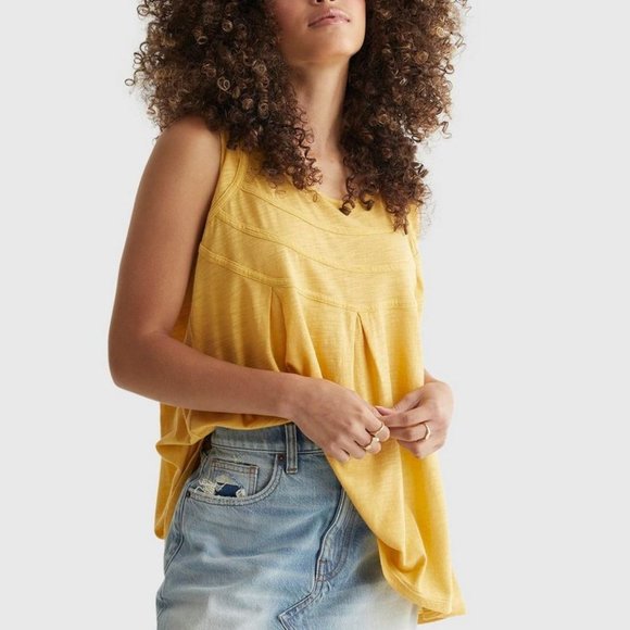 Lucky Brand Tops - NWT Lucky Brand Pleated Tunic Tank